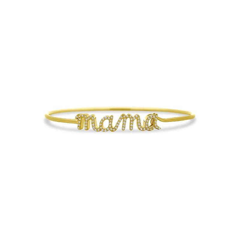 Dainty charm bangles-Diamond Mama Bangle