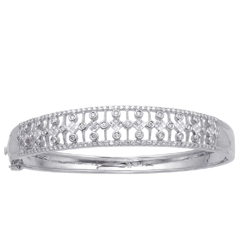 Glossy enamel bangles-Diamond Bangle