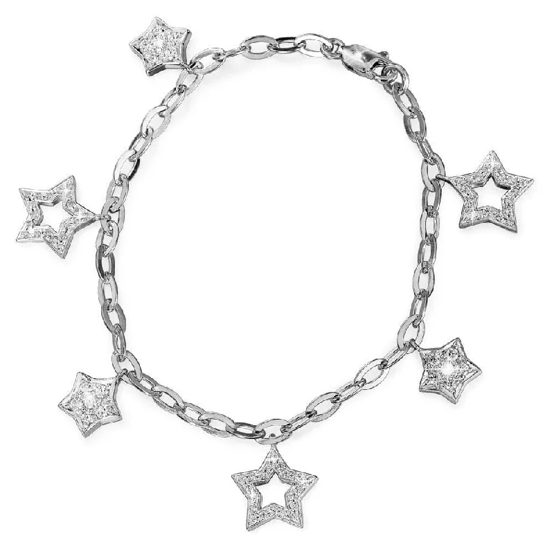 Tight clasp bangles-Shimmering Star Bracelet