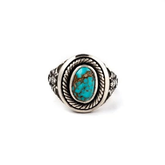 Clear quartz rings-The "Echoes of Egypt" Serqet's Scorpion Ring w/ Egyptian Turquoise