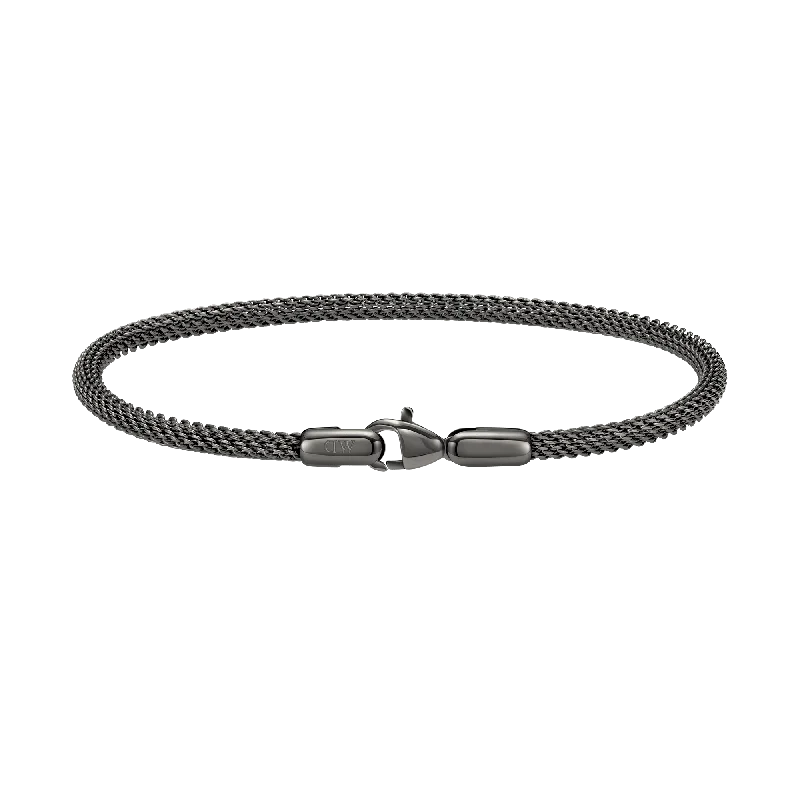 Fine dot bangles-Tide Mesh Bracelet Graphite 2.8