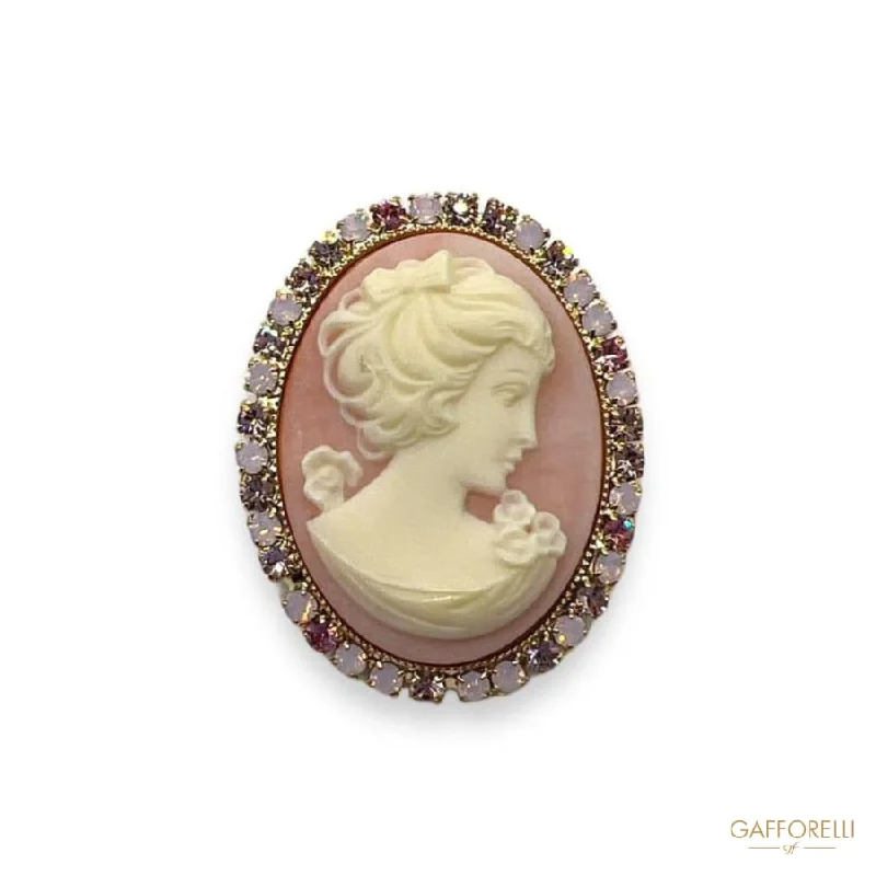 Custom name brooch-Brooch Cameo- Art. D339 - Gafforelli Srl