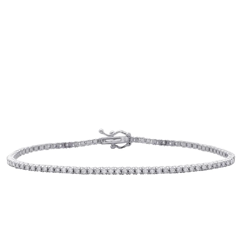 Chunky gem bangles-Diamond Tennis Bracelet