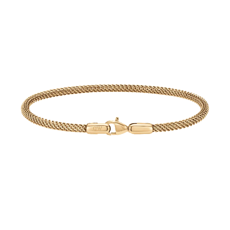 Tiny wing bangles-Tide Mesh Bracelet Evergold 2.8