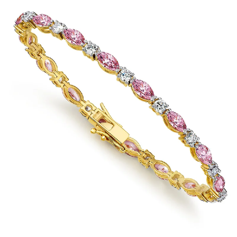 Spirit eye bangles-Tru-Pink Cascade Bracelet