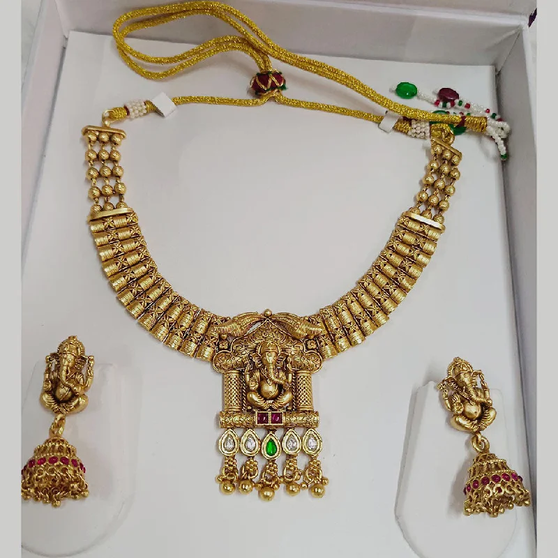 Wide link necklaces-Pari Art Jewellery Forming Necklace Set