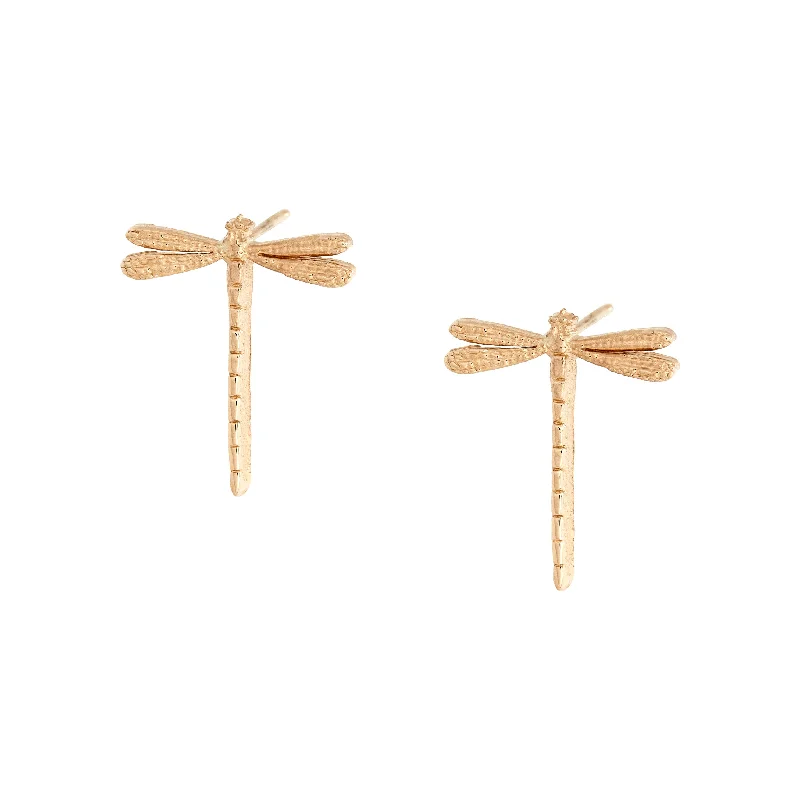 Small star earrings-MINI DRAGONFLY STUDS