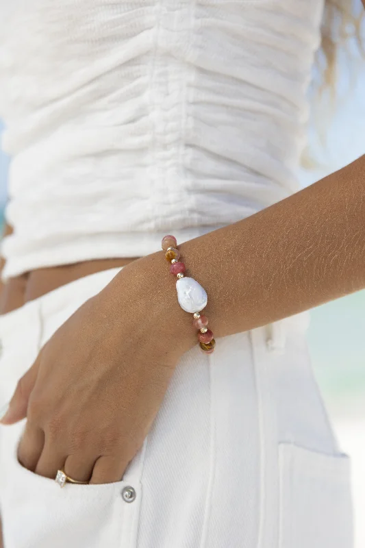 Sleek gem bangles-INLET BRACELET