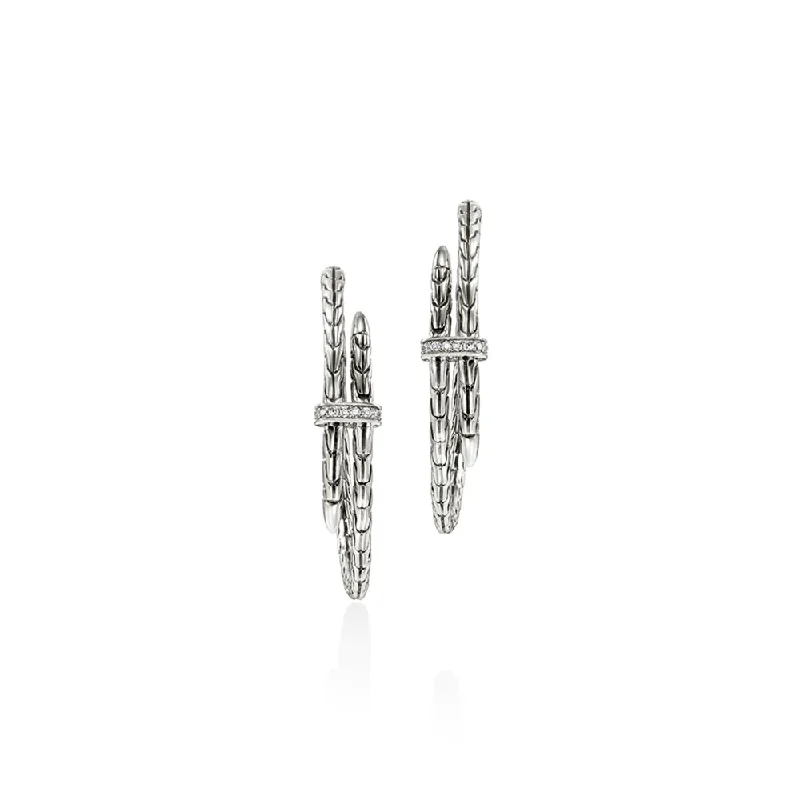 Radiant star earrings-John Hardy Spear Hoop Earrings