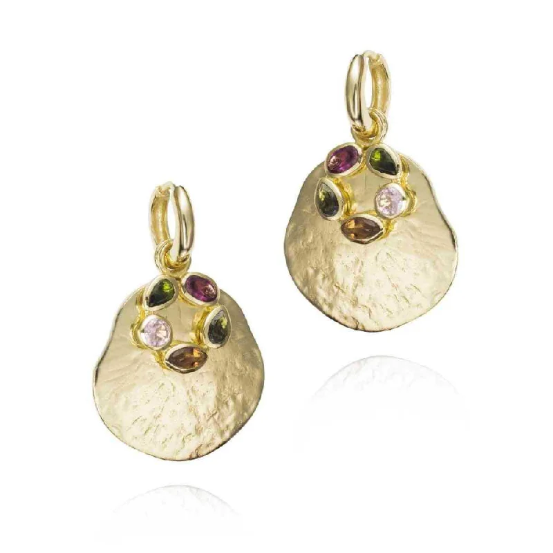 Thick bar earrings-Jorge Revilla Morning Collection Gemstone Earrings