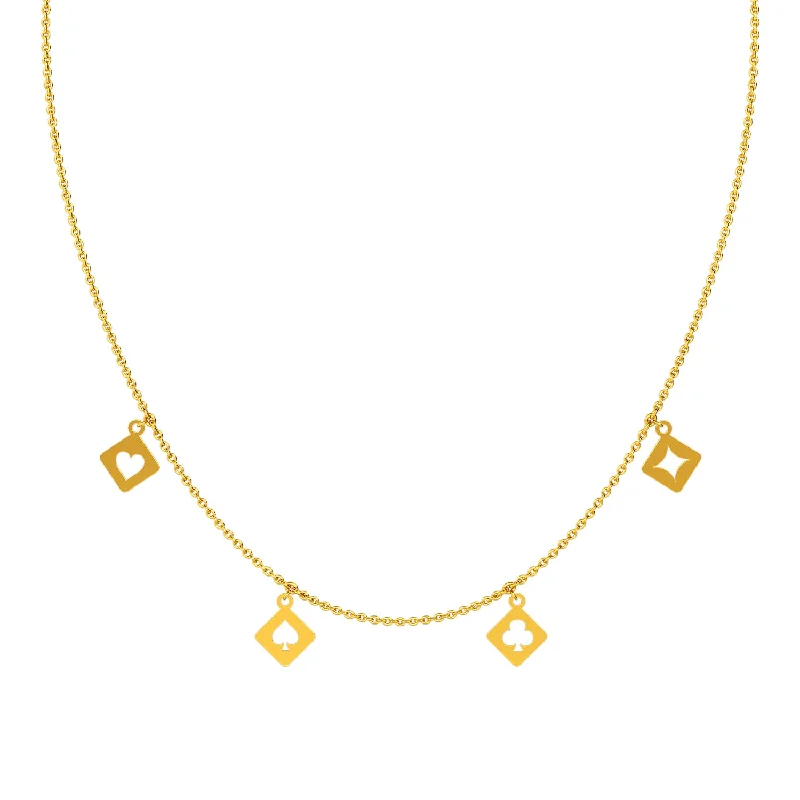 Oval gem necklaces-Rujani Necklace